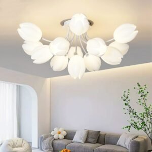 Living room lamp ceiling lamp modern simple living room main lamp French cream wind ins warm dining room bedroom ceiling light 1