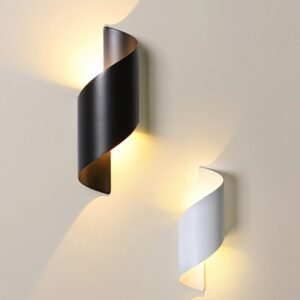 Modern LED Wall Lamp Home Indoor Minimalist Decor Wall Light For Bedroom Bedside Sofa Backgroud Black White Sconce Lamp Fixture 1
