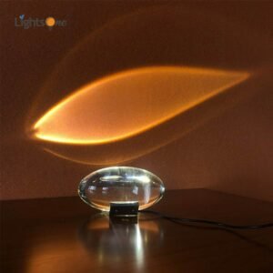 Egg-shaped transmitter modern art crystal table lamp sky eye atmosphere projection desk lamp 1