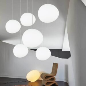 Modern Foscarini Gregg Pendant Lights Round Globe Glass Ceiling Pendant Lamps Hanglamp For Living Room Bedside Lamp Suspension 1