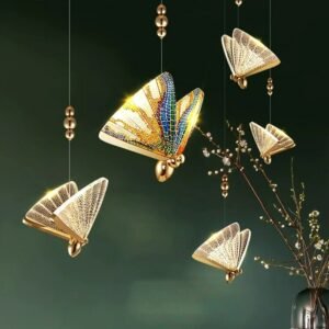 Modern Butterfly Pendant Lights Indoor Hanging Lamp For Bedside Living Dining Room Kitchen  Pendant Lighting Wall Lamps Fixtures 1