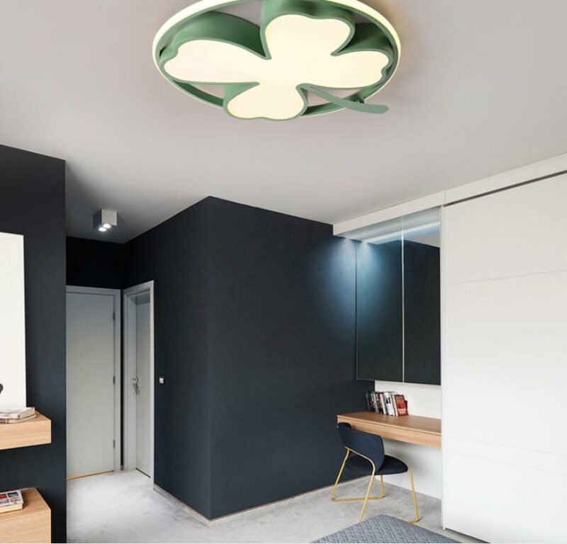 Modern Four leaf Clover LED Ceiling Lamp Nordic minimalist Living Room Bedroom Dining room   Light Fixture Mounted Home Deco 2