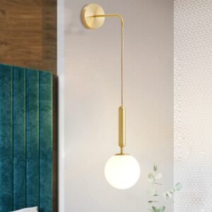 Modern LED Glass ball Wall Lamps Bedroom Bedside Lights Nordic Decoration Living Room Hotel Light Luxury Wall Lamp 1