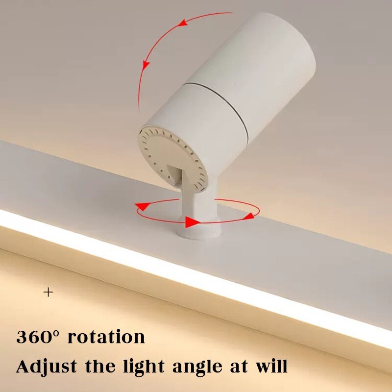Modern Track Ceiling Lamp Spot LED Lights Clothing Shop Store Lighting Lamp 19/30/40W Spotlight Home Lamps Fixture White Black 4