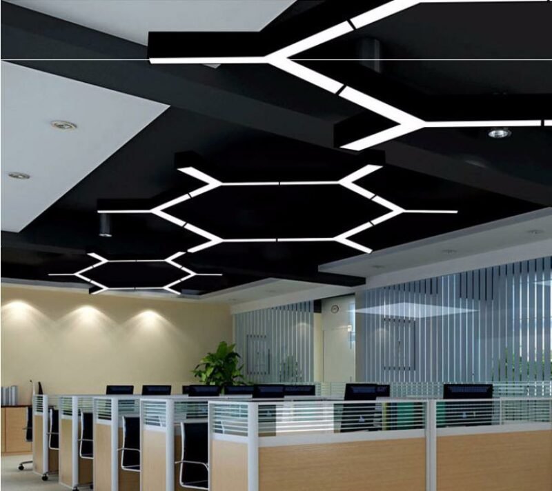 LED Y shaped Pendant Light For Office Lighting  Creative modern  gym Lustre Fixture Hanging Lamp For Factory Restaurant Lights 6