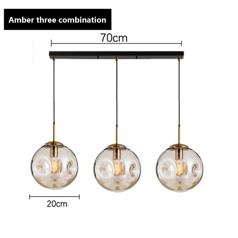 Glass Pendant Light Modern pendant Lamp Design Deco Nordic Led Hanging Light Fixtures Bedroom Modern Luminaire Suspension lamp 4