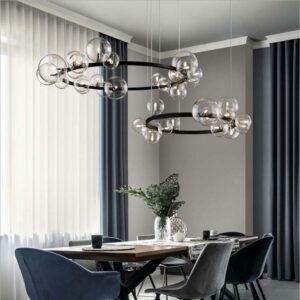 Nordic modern glass bubble ball Pendant lights magic bean simple hanging lamp For bedroom restaurant atmospheric living room 1