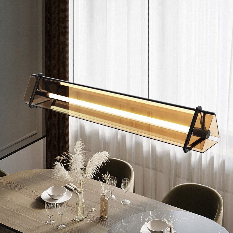 Modern minimalist restaurant pendan light light luxury dining table bar lamp creative office coffee shop lamp 2