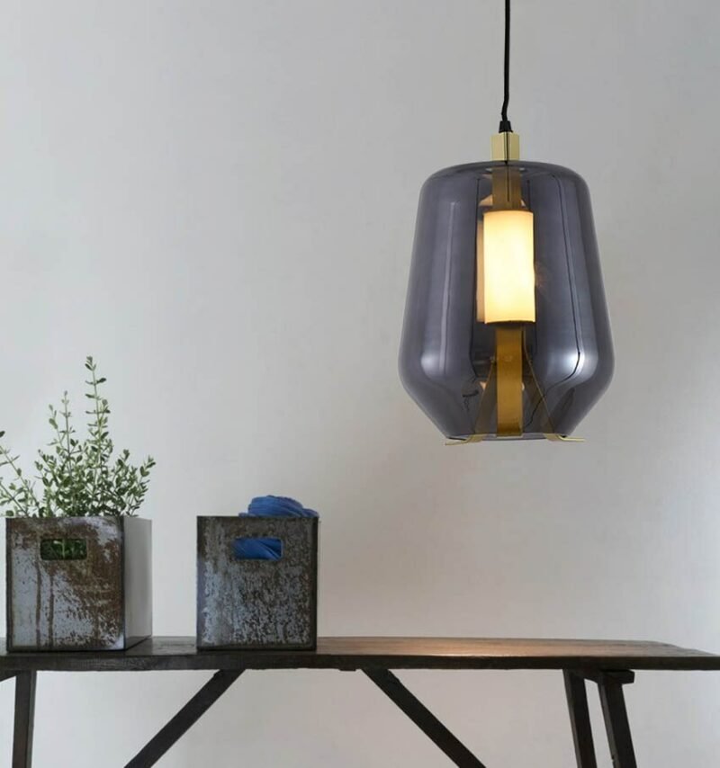 Nordic vintage glass Pendant Lamp designer Post modern Luisa Pendant Lamp bar bedside bedroom creative suspension luminaire 4