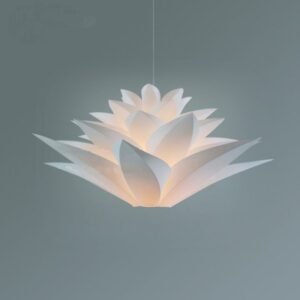 Creative DIY Pendant Light Kit Lily Lotus Hanglamp for Kitchen Dining Room Bedroom Aesthetic Room Decorator LED Light Fixture 1