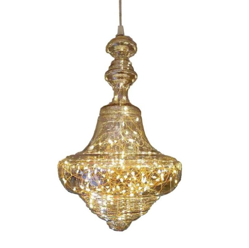 Nordic glass Pendant Light For Living Room lighting  Moroccan  LED star Hanging lamp  For cafe casual tea restaurant Lights 6