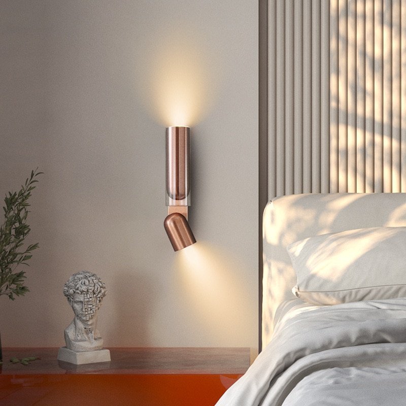 Nordic Design Rotation Bedside Wall Lamp LED Modern Indoor Hotel Wall Mounted Sconce Aesthetic Decor Replica Lighting Appliance 4