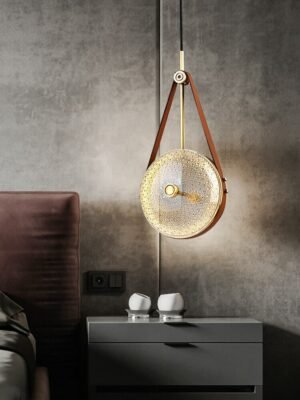 [Belt] bedroom bedside chandelier light luxury decoration background wall all copper designer restaurant bar pendant light 1