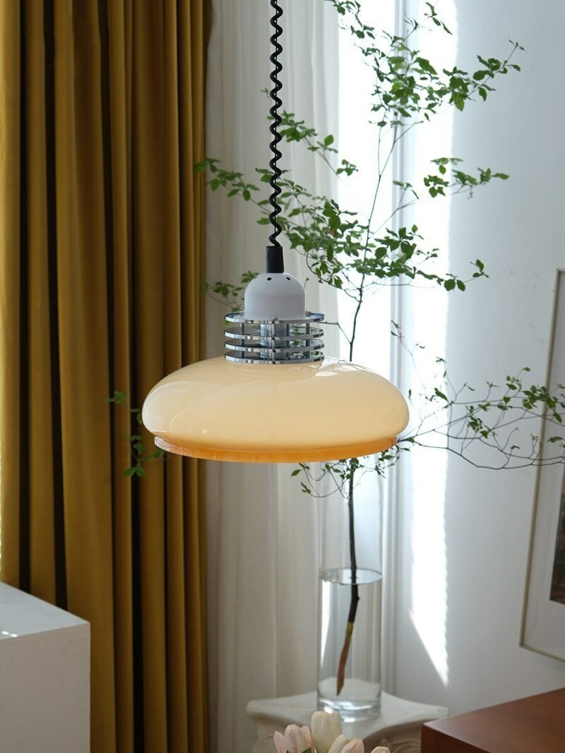 medieval Nordic Retractable pendant light Retro Bauhaus Restaurant Bar Bedroom study pendant lamp 3