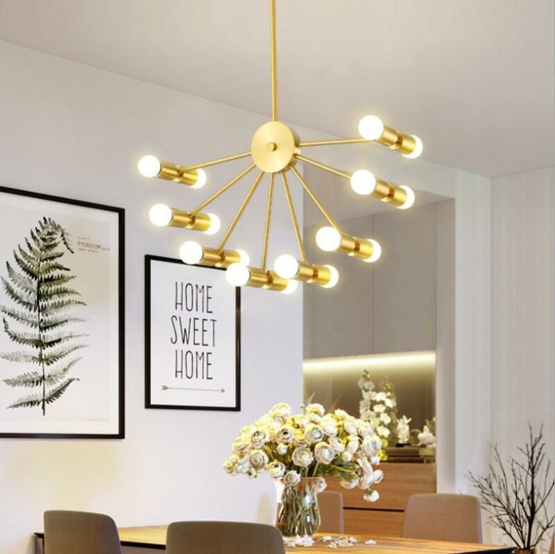 Nordic living room chandelier Lighting modern minimalist  luxury atmosphere home Lamp  bedroom restaurant  lights Fixtures 4