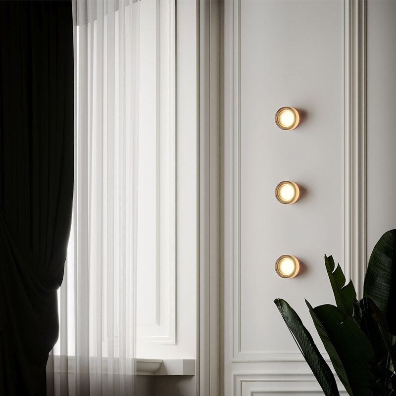 Nordic Modern Glass Indoor Danish Designer Sconce Minimalist Bathroom Bedside Wall Lamp Luxury Living Room Decoration LED Lights 5