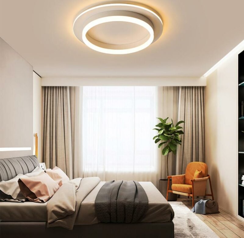 New Led  Ceiling Light  For Living Room lighting  Nordic  Black White  Lamp  For Indoor Aisle Home  light Fixtures 3