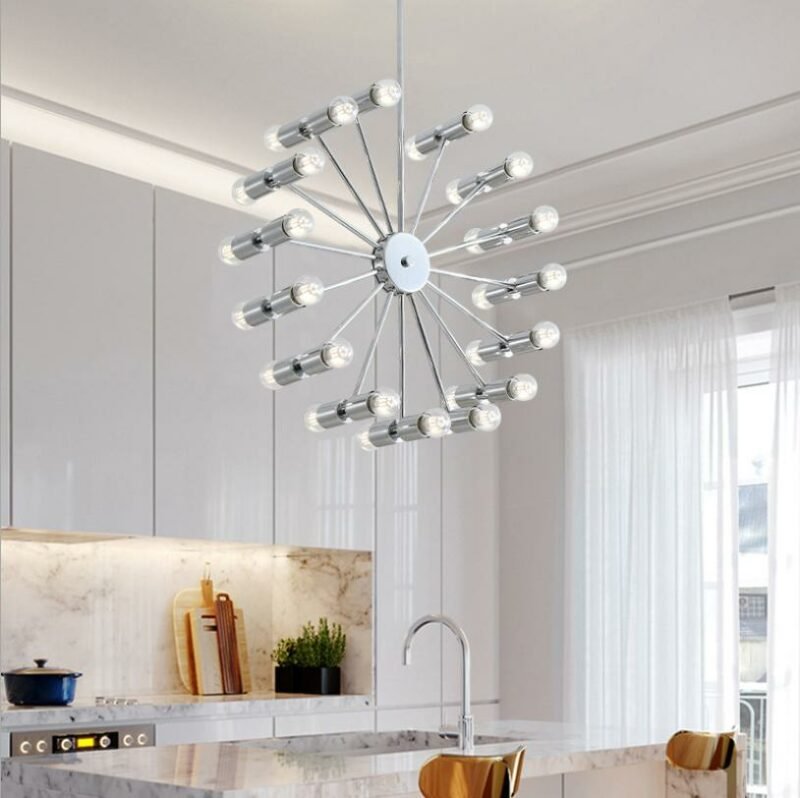 Nordic living room chandelier Lighting modern minimalist  luxury atmosphere home Lamp  bedroom restaurant  lights Fixtures 3