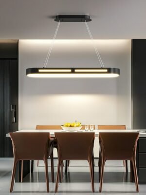Modern Minimalist Led Chandelier Strip Office Lamp Creative Personality Light Luxury Bar Table Dining Room Lamps 1