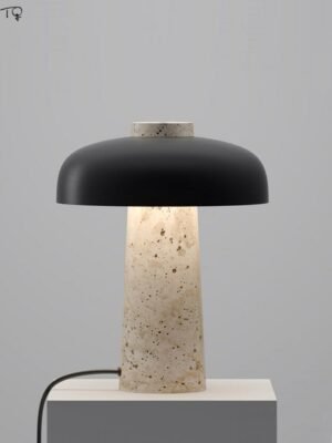 Danish Designer Wabi-sabi Yellow Cave Stone Mushroom Table Lamp Bedroom Bedside Desk Lights Living/Model Room Coffee Table Salon 1