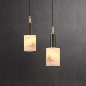 Creative simple light luxury bedroom bedside bar pendant lamp Spanish marble pendant light 1