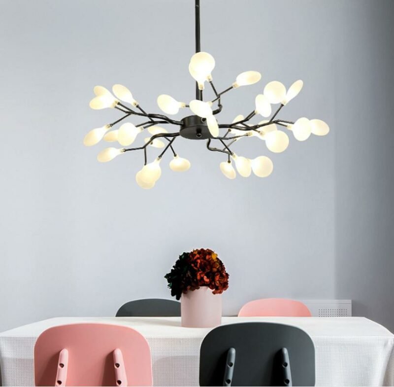 New Modern LED Tree Brand Chandelier Lighting   For Living Room lights  Home Deco Glass Bubble Chandelier  For Restaurant lamp 5