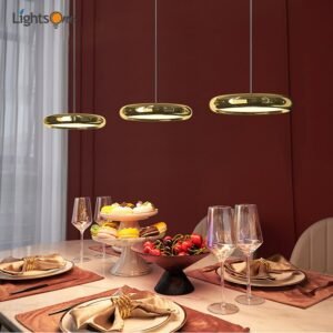 Light luxury restaurant chandelier Nordic living room bar post-modern minimalist style dining table lamp 1