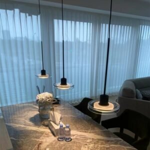Nordic designer Glass Pendant light Simple dining room dining light Bedroom bedside pendant lamp 1