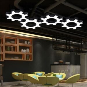 Industrial office Pendant Light Lighting   Led Gear Art Hanglamp For  Cafe Gym Restaurant Decoration Lights Fixture 1