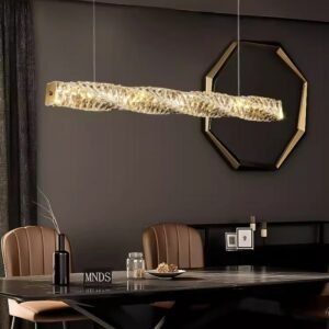 Modern Crystal Pendant Light Nordic Gold Hanging Chandelier For Tubular Restaurant Kitchen Office Coffee Indoor Decor LED Lamps 1