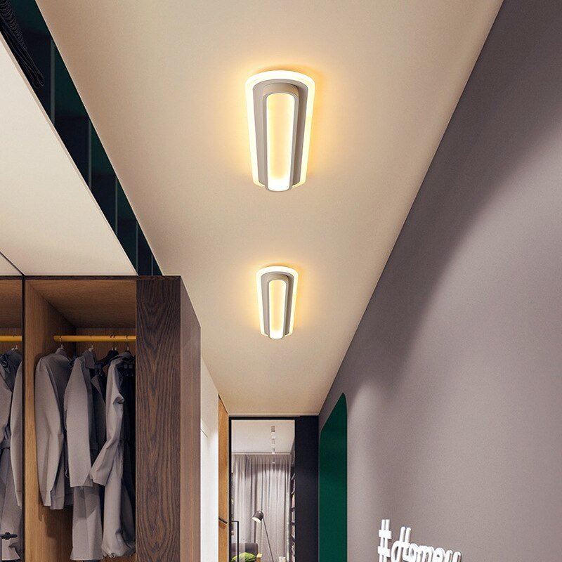 Nordic Balcony Ceiling Lamp Simple Porch Corridor Aisle Lamp Cloakroom Bedroom Lamp Kitchen and Bathroom Led Ceiling Lighting 6