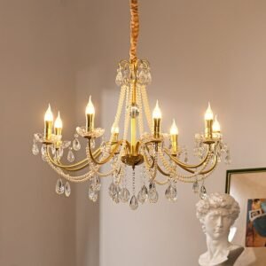classic design ceiling lamp chandeliers crystal pearl pendant light ceiling light fixture  home appliance lights 1