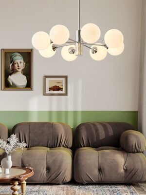Bauhaus living room chandelier retro simple medieval study restaurant lighting creative magic bean lamp 1