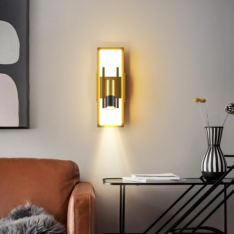 Modern creative personality wall lamp bedside lamp Nordic minimalist living room bedroom lamp led household aisle corridor lamp 2