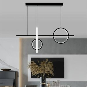 Modern Led chandelier gold/black island art chandelier dimmable kitchen and living room design chandelier 1