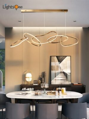 Simple light luxury chandelier creative dining restaurant bar minimalist personality art lamps 1
