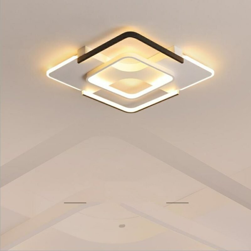2020 new led bedroom ceiling lamp simple modern atmosphere square aluminum living room decorative lamps lighting fixtures 2