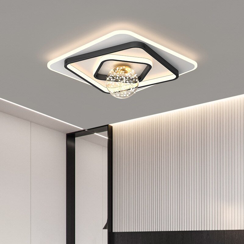 New Bedroom lamp led ceiling lamp modern simple round square home room restaurant creative personality Nordic lamps 4