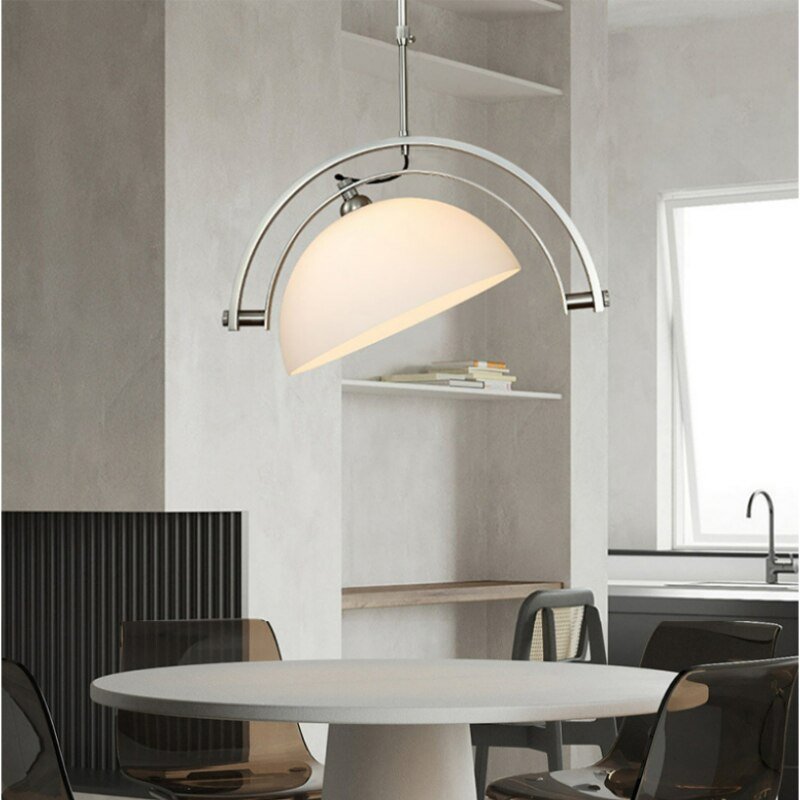 Bauhaus Nordic Designer Glass Pendant Light  Art Deco Creative Adjustable Angle Lighting for Living Room Exhibition Model Room 1