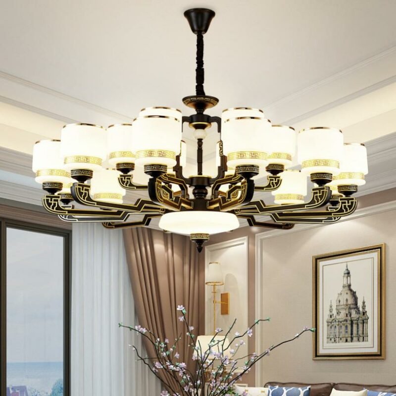 2020 new chinese  Stype LED chandelier for  living room dining room  Bedroom Restaurant Fixtures Home Hanging  lustre lights 4