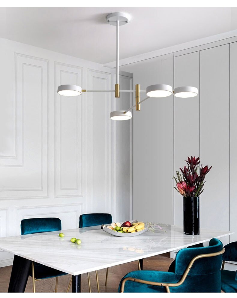 Nordic Minimalist Creative Personality Bedroom Led Chandelier Postmodern Home Restaurant Designer Living Room Lighting 5