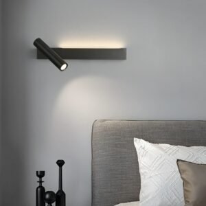 Minimalist light luxury all copper lamp simple modern wall light Nordic creative bedroom bedside long shape wall lamp 1