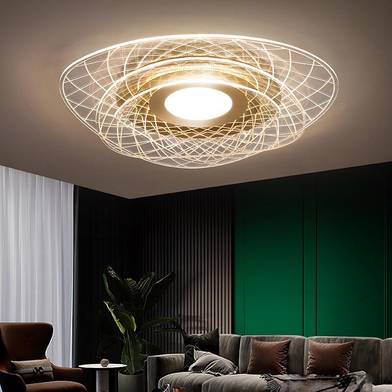 New Living Room Bedroom Study Room Guest Room Acrylic Disc Ceiling Lamp Simple Modern Corridor Porch Balcony Ceiling Lamp 4