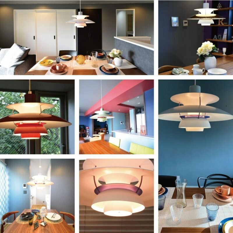 Danish Pendant Light High Quality Umbrella Led Hanging Design Lamp Living Loui Lustre Kitchen Paulsen UFO PH 5 Color Droplight 5