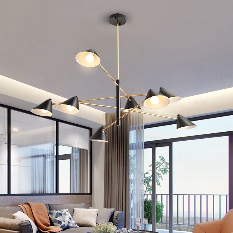 Cone Shape Pendant Light Creative Personality Art Home Living Room Chandelier Designer Minimalist Atmosphere Dining Room Lamp 2