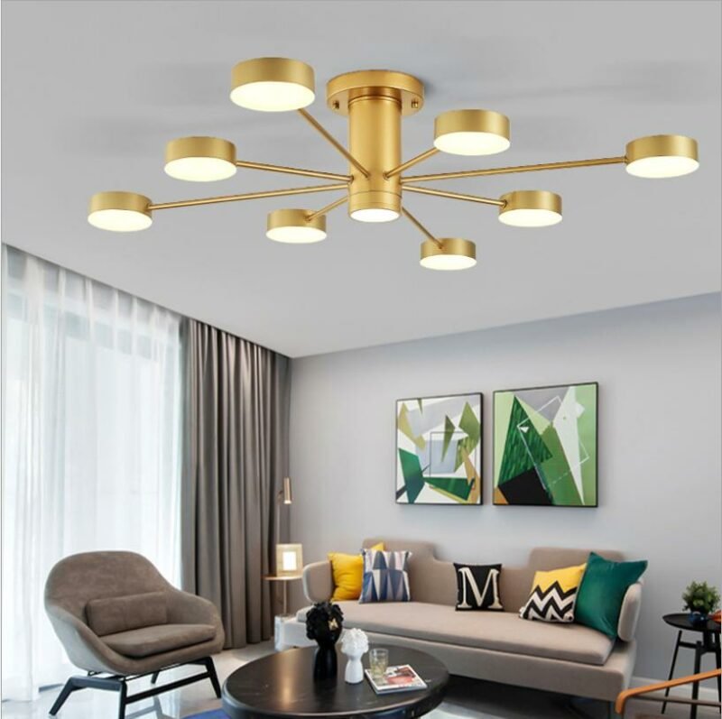 Nordic  led  ceiling lamp modern minimalist personality art restaurant bedroom lamp living room lamp 4