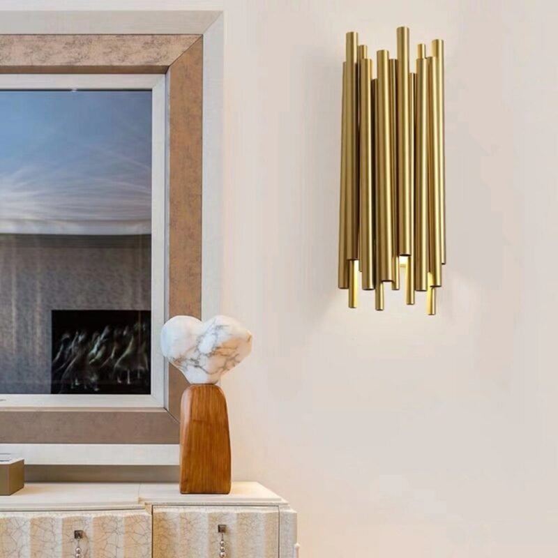 Modern metal Wall Lamp Nordic wall lamp gold Led Living room Bedroom Bathroom Bedside Kitchen Indoor Decor corridor light 4