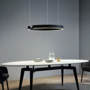 LED Pendant Light Creative Designer Light Luxury Living Dining Room Bar Counter Round Ring Cafe Bedroom Chandelier Lighting 1