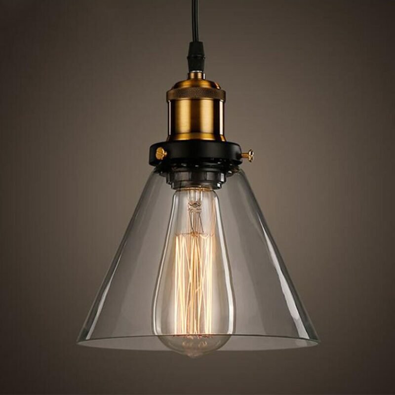 American country creative glass Pendant Lamp Vintage Pendant Lights Glass Pendant Lamp E27 Dinning room Kitchen Home Simple Lamp 6
