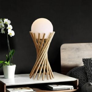 Nordic Postmodern Led Table Lamp Designer Iron Torch Desk Light For Living Room Bedroom Study Decor Bedside Home Fixtures 1